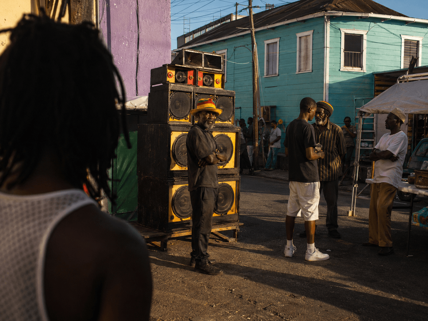 AI-generated Jamaica editorial island scene with cultural texture and coastal light